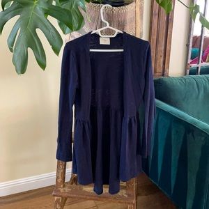 Long Navy Blue Sweater
